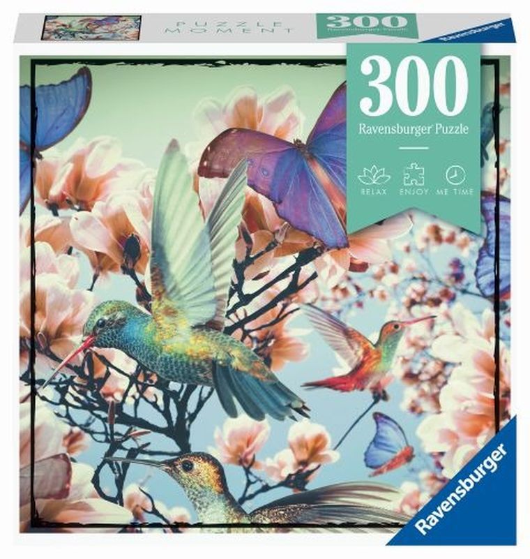 Ravensburger, Koliber i motyle, puzzle moment, 300 elementów