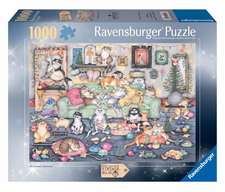 Ravensburger, Koty świata, puzzle, 1000 elementów