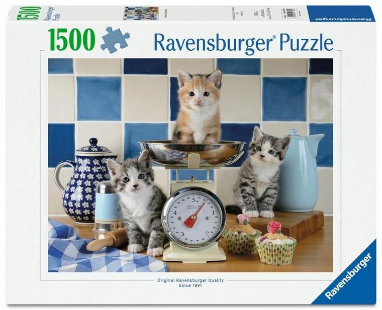 Ravensburger, Koty w kuchni, puzzle 1500 elementów