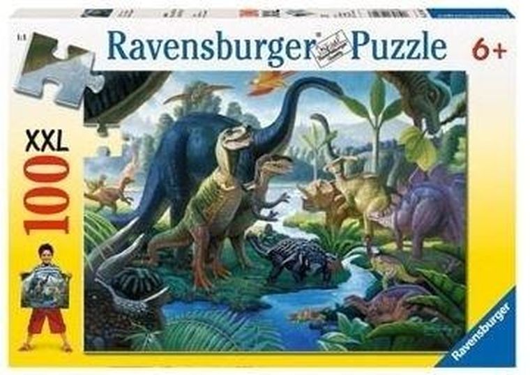 Ravensburger, Kraina gigantów, puzzle XXL, 100 elementów