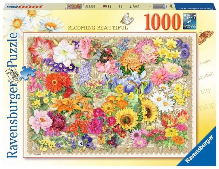 Ravensburger, Kwitnące kwiaty, puzzle, 1000 elementów