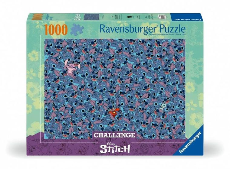 Ravensburger, Lilo i Stitch, Challenge, puzzle, 1000 elementów