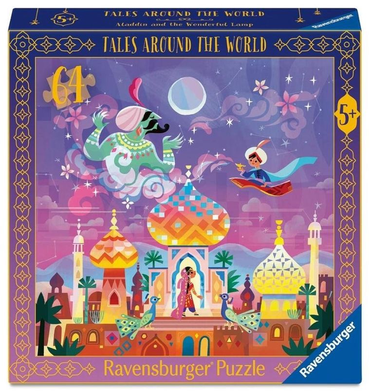 Ravensburger, Magiczna lampa Alladyna, puzzle, 64 elementy