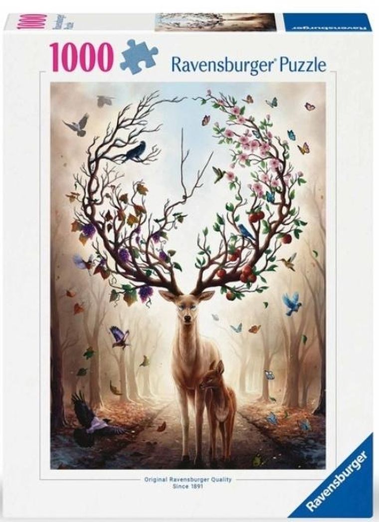 Ravensburger, Magiczny jeleń, puzzle, 1000 elementów