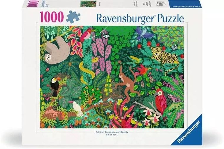 Ravensburger, Magiczny las deszczowy, puzzle, 1000 elementów