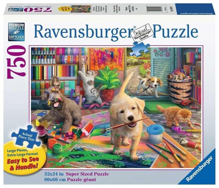 Ravensburger, Mali artyści, puzzle, 750 elementów