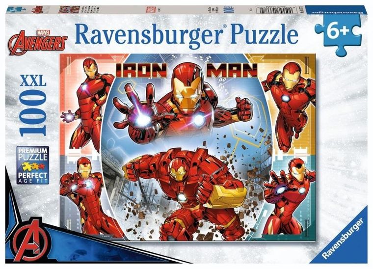 Ravensburger, Marvel, Iron Man, puzzle XXL, 100 elementów