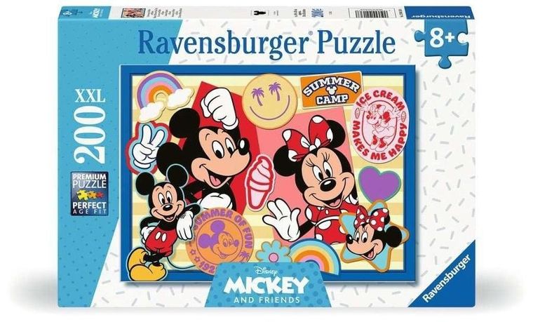 Ravensburger, Mickey and Minnie, puzzle XXL, 200 elementów