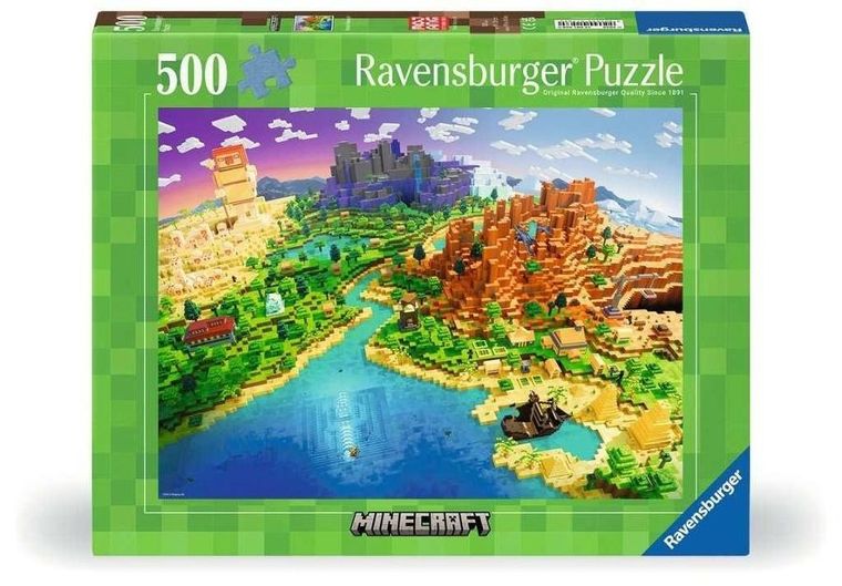 Ravensburger, Minecraft, puzzle, 500 elementów