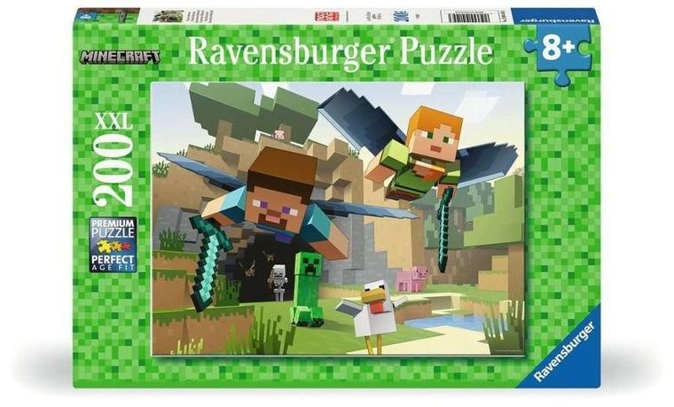 Ravensburger, Minecraft, puzzle XXL, 200 elementów