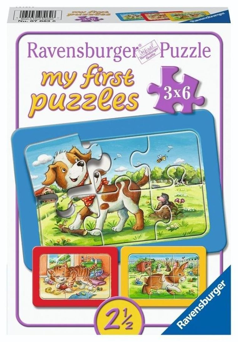 Ravensburger, Moi zwierzęcy przyjaciele, puzzle, 3-6