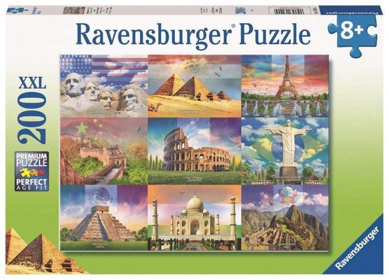 Ravensburger, Monumentalne budynki, puzzle, 200 elementów