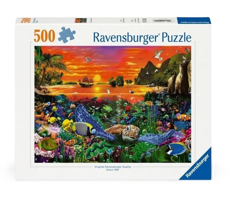 Ravensburger, Morski świat, puzzle, 500 elementów