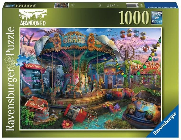 Ravensburger, Mroczny karnawał, puzzle 2D, 1000 elementów