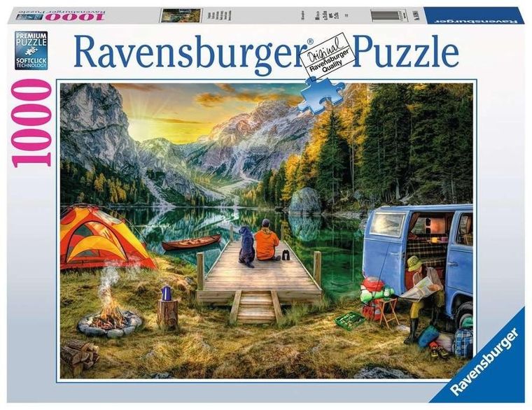 Ravensburger, Na kempingu, puzzle, 1000 elementów