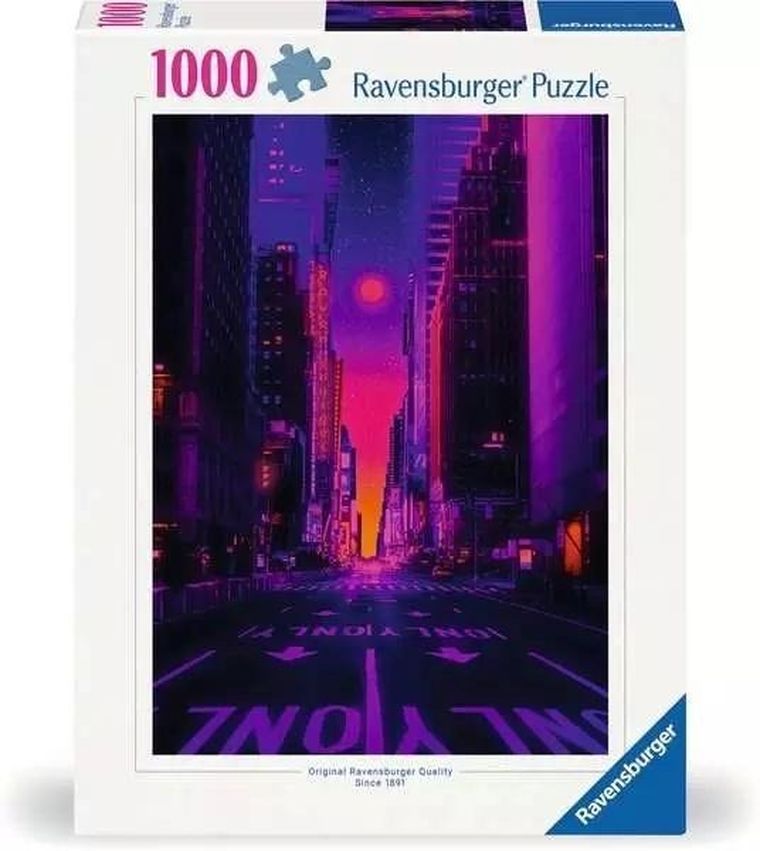 Ravensburger, Neony w Nowym Yorku, puzzle, 1000 elementów