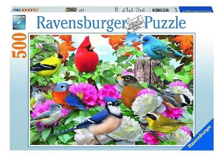 Ravensburger, Ogrodowe ptaki, puzzle, 500 elementów