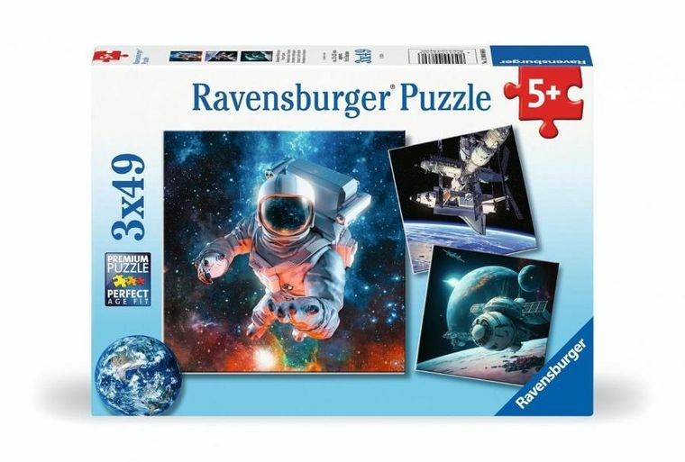Ravensburger, Outer Space, puzzle, 3-49 elementów