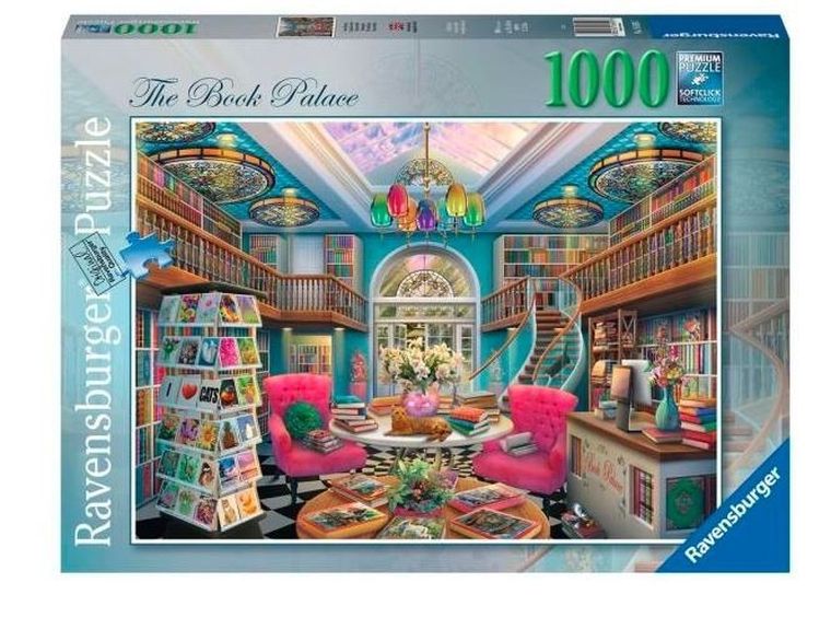 Ravensburger, Pałac Książek, puzzle 2D, 1000 elementów