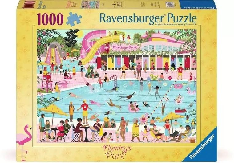 Ravensburger, Park Flamingo, puzzle, 1000 elementów