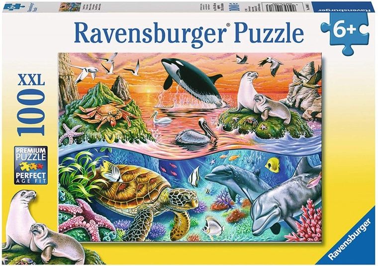 Ravensburger, Piękny ocean, puzzle, 100 elementów