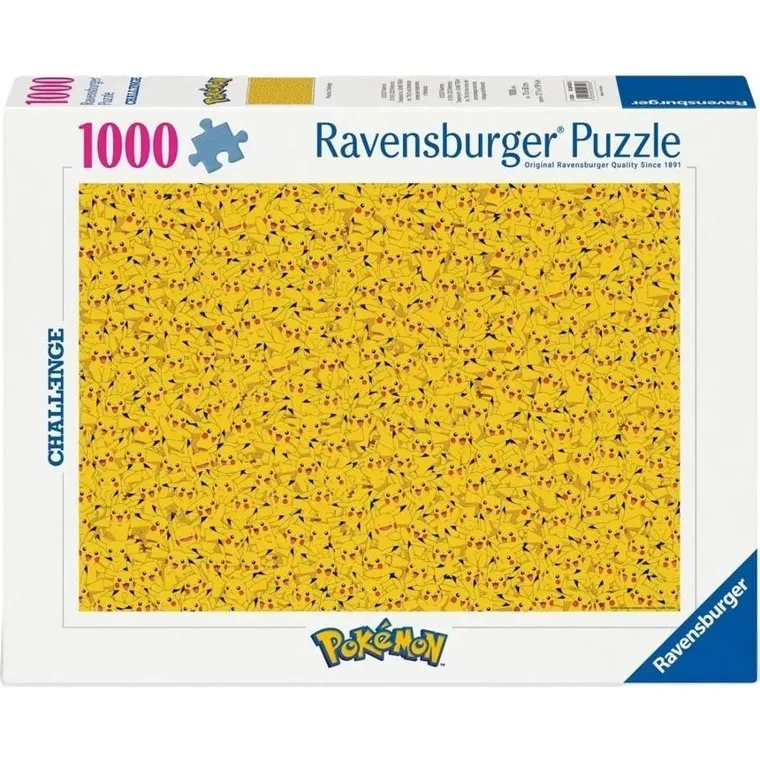 Ravensburger, Pokemon: Pikachu Challenge, puzzle, 1000 elementów