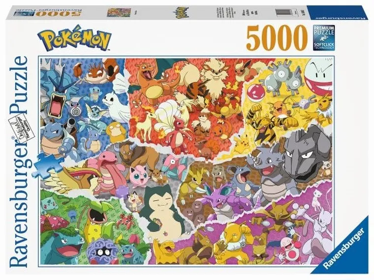 Ravensburger, Pokemon, puzzle, 5000 elementów