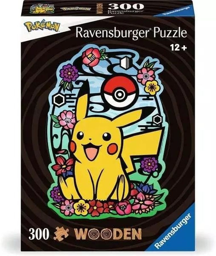 Ravensburger, Pokemon, puzzle drewniane, 300 elementów