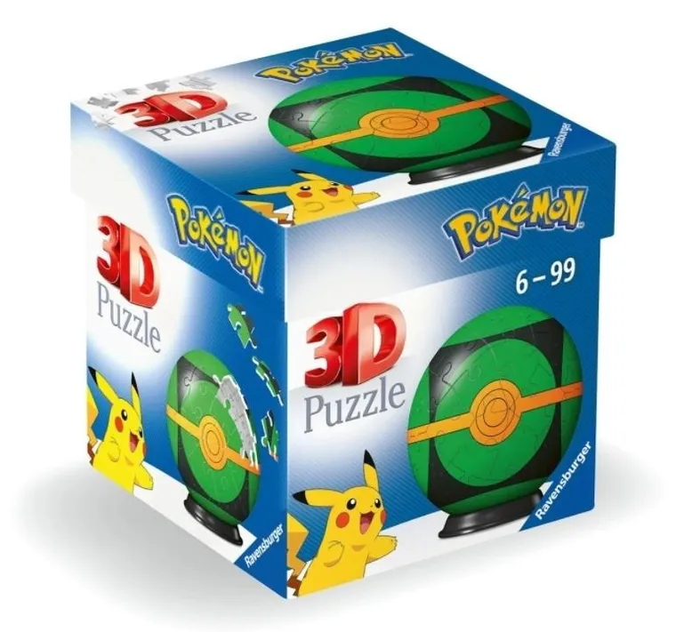 Ravensburger, Pokemon, Repeat Ball, puzzle 3D, 54 elementy