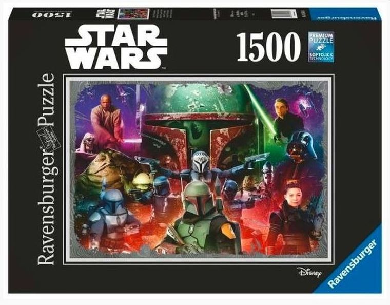 Ravensburger Polska, Boba Fett, Łowca nagród, puzzle 2D, 1500 elementów