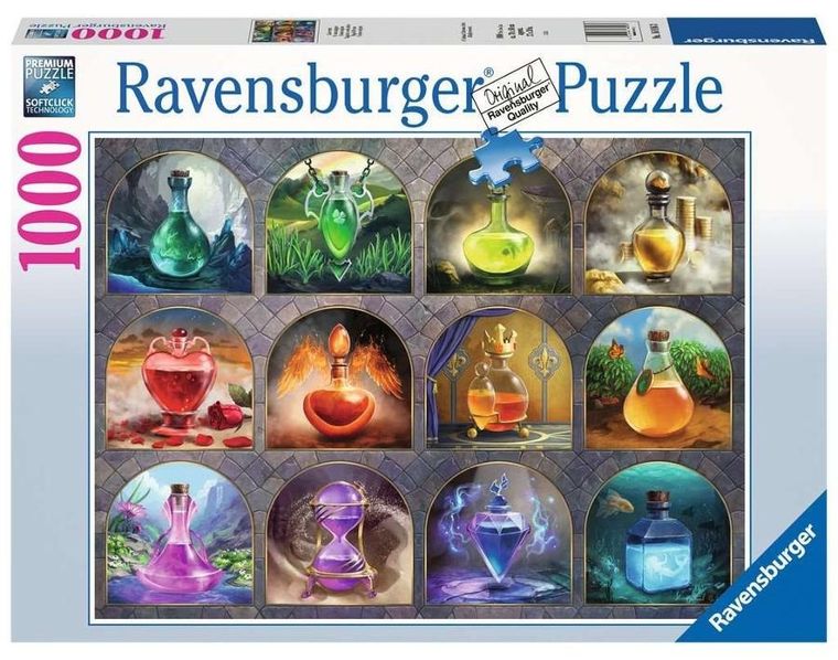 Ravensburger, Potężna mikstura, puzzle, 1000 elementów