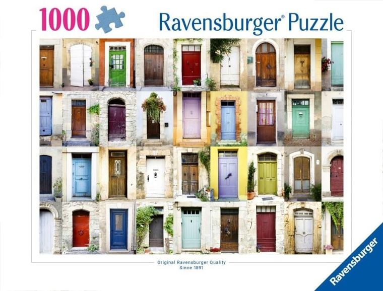 Ravensburger, Prowansja drzwi, puzzle, 1000 elementów