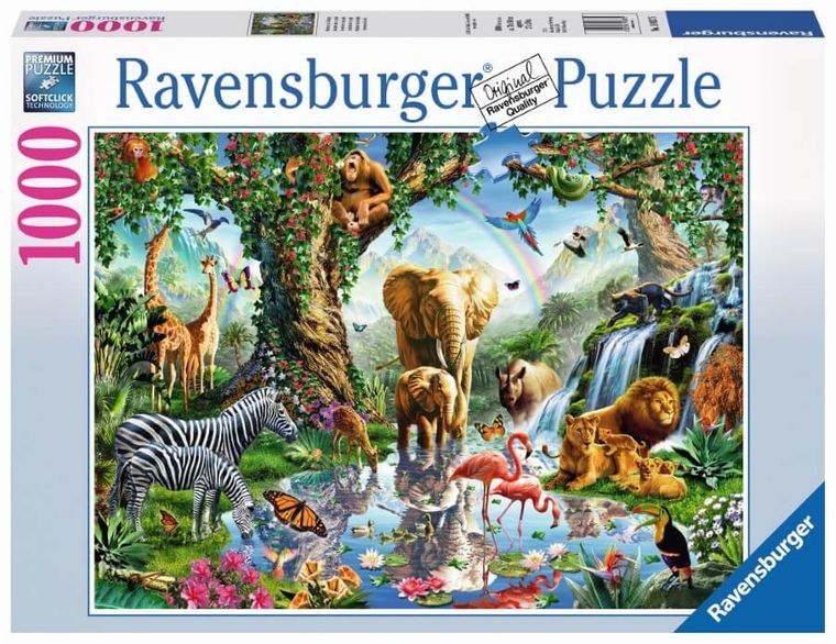 Ravensburger, Przygoda w dżungli, puzzle, 1000 elementów