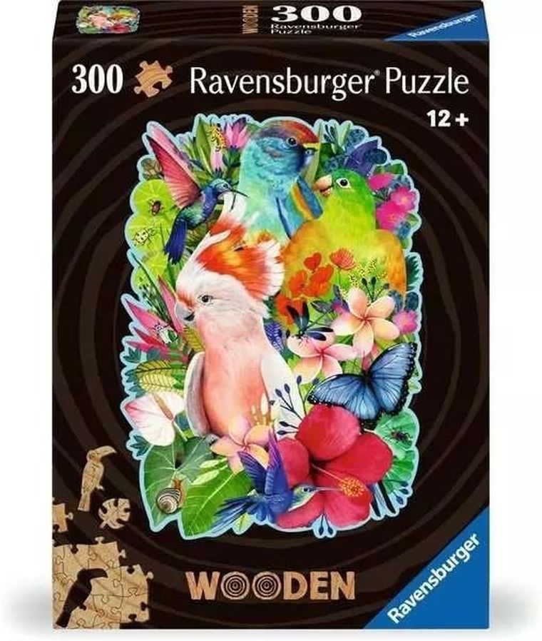 Ravensburger, Ptaki, puzzle drewniane, 300 elementów