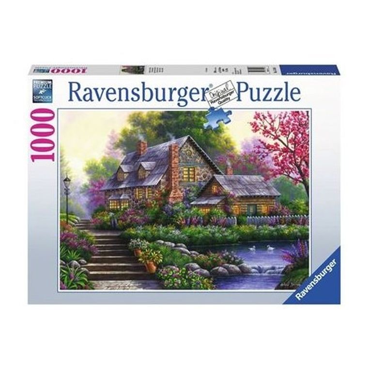Ravensburger, Romantyczny domek, puzzle, 1000 elementów