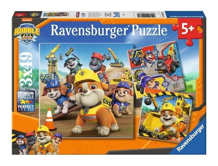 Ravensburger, Rubble i jego ekipa, puzzle, 3-49 elementów