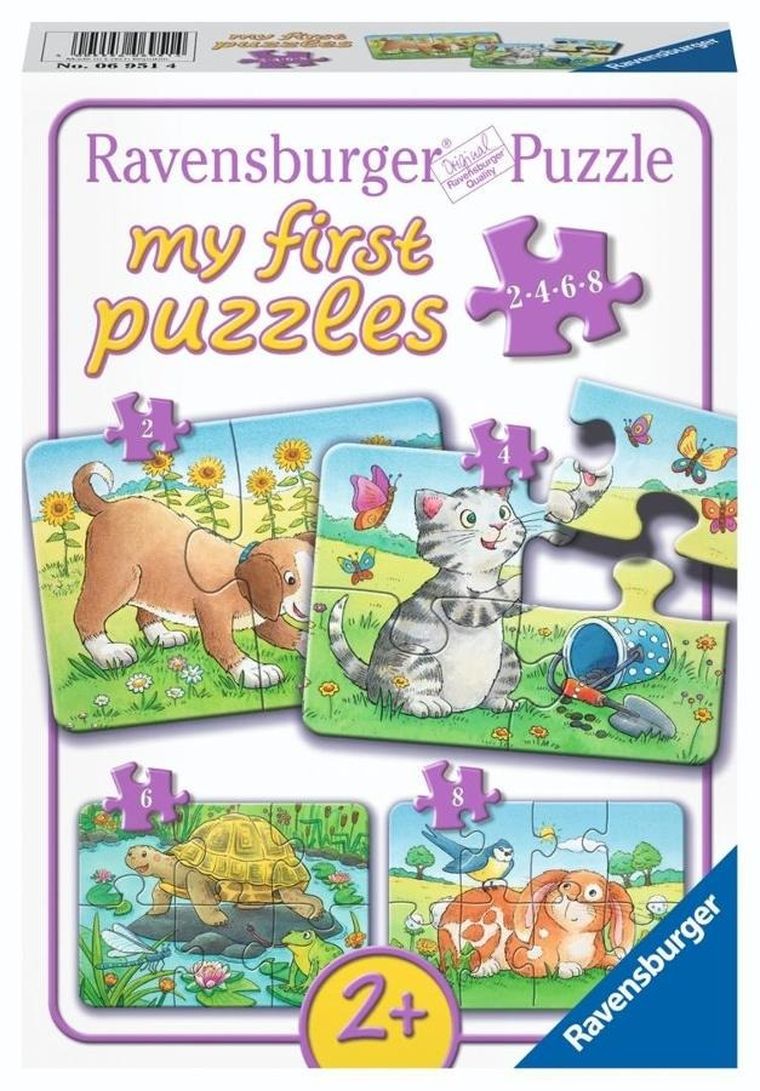 Ravensburger, Słodkie zwierzęta, puzzle, 4w1