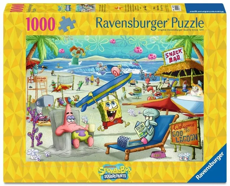 Ravensburger, SpongeBob, puzzle, 1000 elementów