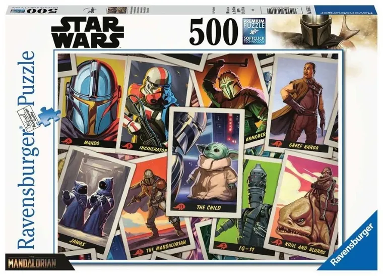 Ravensburger, Star Wars, Mandalorian, puzzle, 500 elementów