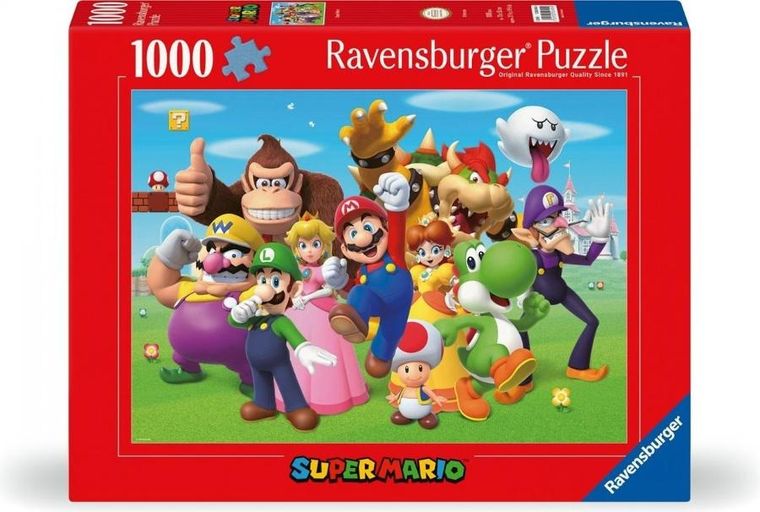 Ravensburger, Super Mario, puzzle, 1000 elementów