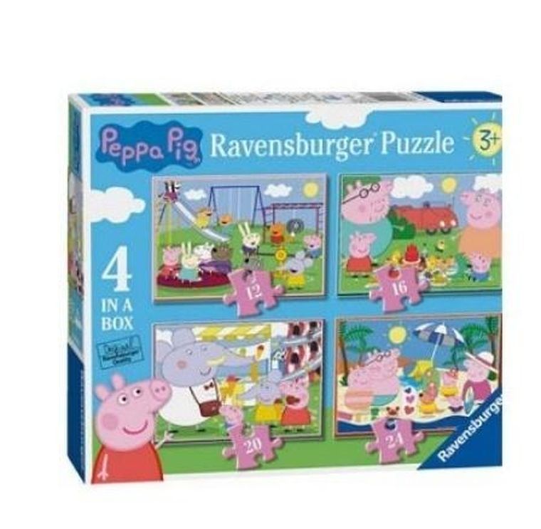 Ravensburger, Świnka Peppa, puzzle 4w1