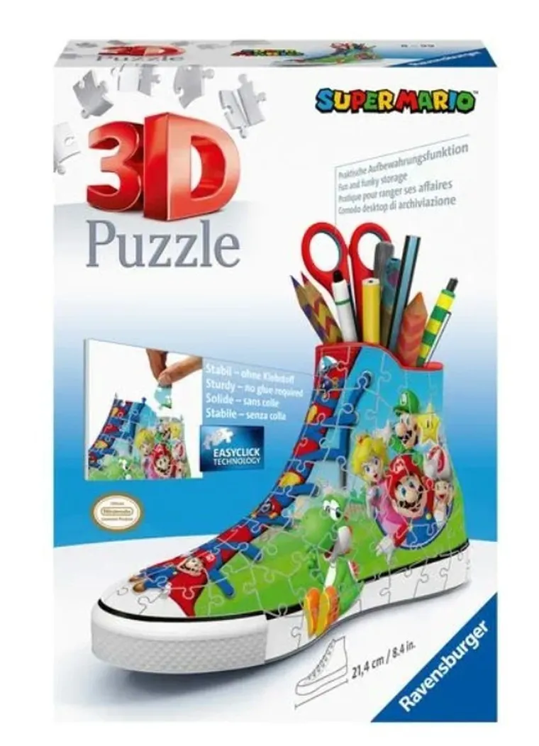Ravensburger, Trampek Super Mario, puzzle 3D, 108 elementów