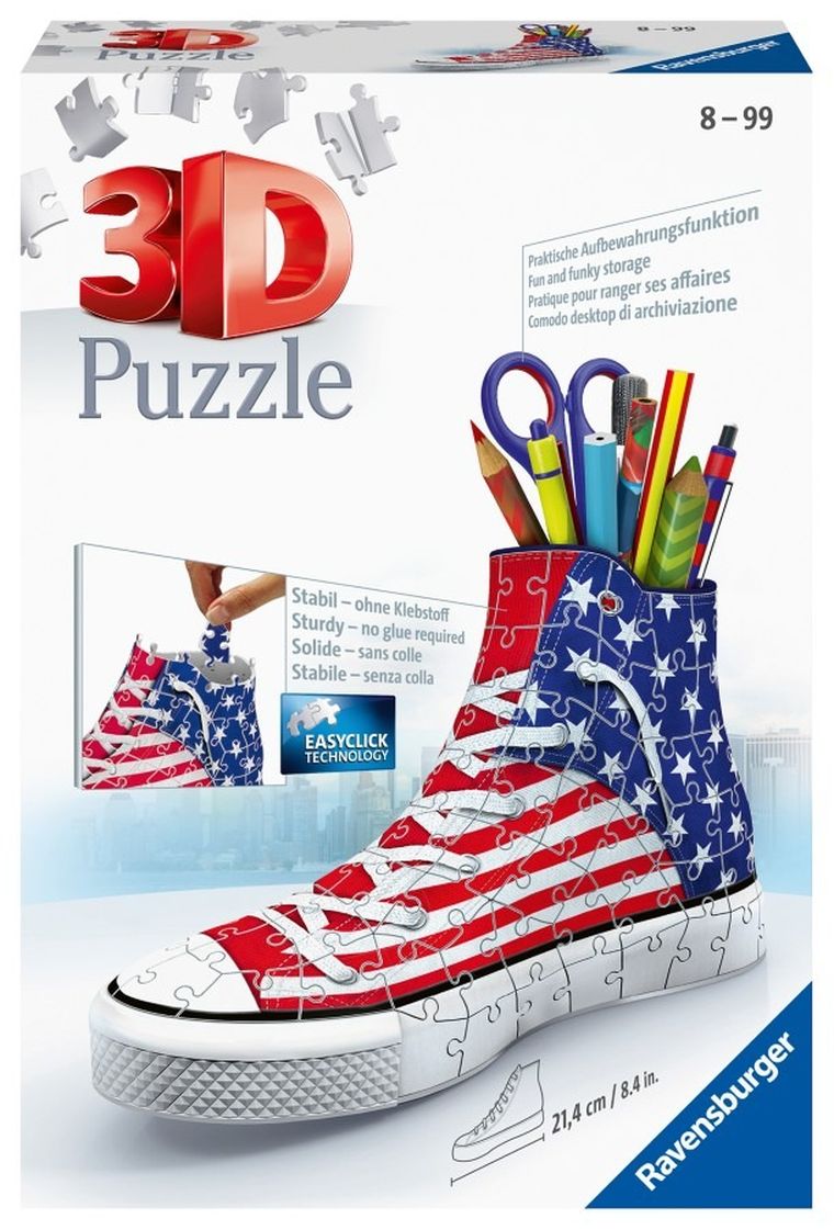 Ravensburger, Trampek, USA, puzzle 3D, 108 elementów