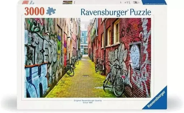 Ravensburger, Ulice Amsterdamu, puzzle, 3000 elementów