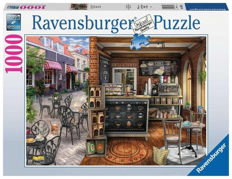 Ravensburger, Urocza Kawiarnia, puzzle, 1000 elementów
