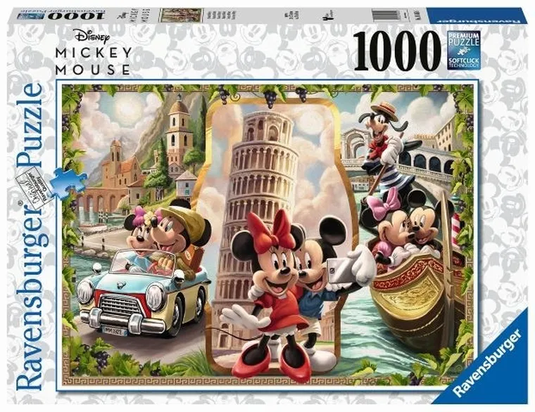 Ravensburger, Wakacje Miki i Mini, puzzle, 1000 elementów