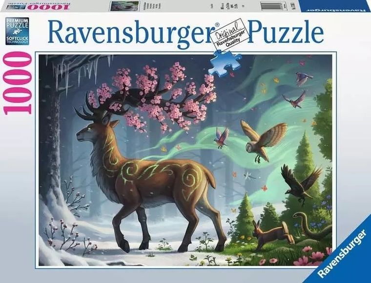 Ravensburger, Wiosenny Jeleń, puzzle, 1000 elementów