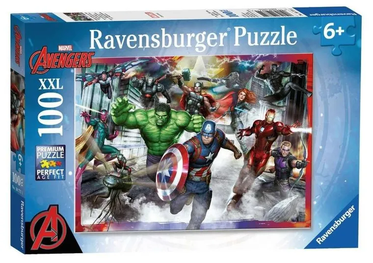 Ravensburger, XXL Avengers Assemble, puzzle, 100 elementów