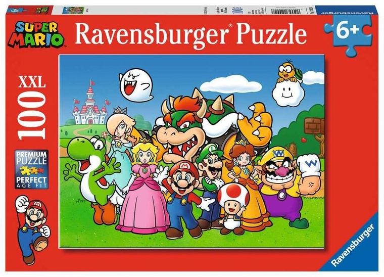 Ravensburger, XXL Super Mario, puzzle, 100 elementów