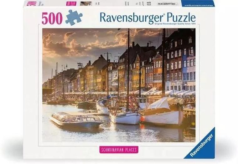 Ravensburger, Zachód Słońca w Kopenhadze, puzzle, 500 elementów